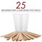 5 Oz (150 ml) Liquid Measuring Cups - Plastic Graduated Cup (50 Pack) with 25 Sticks - Reusable Mixing Cups for Paint, Craft, Kitchen, Lab, Medical Supplies, Epoxy Resin, Art